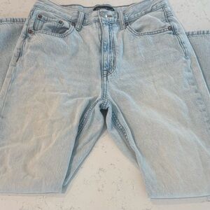 Aeropostale high rise baggy blue jeans #denim #highwaisted size 4